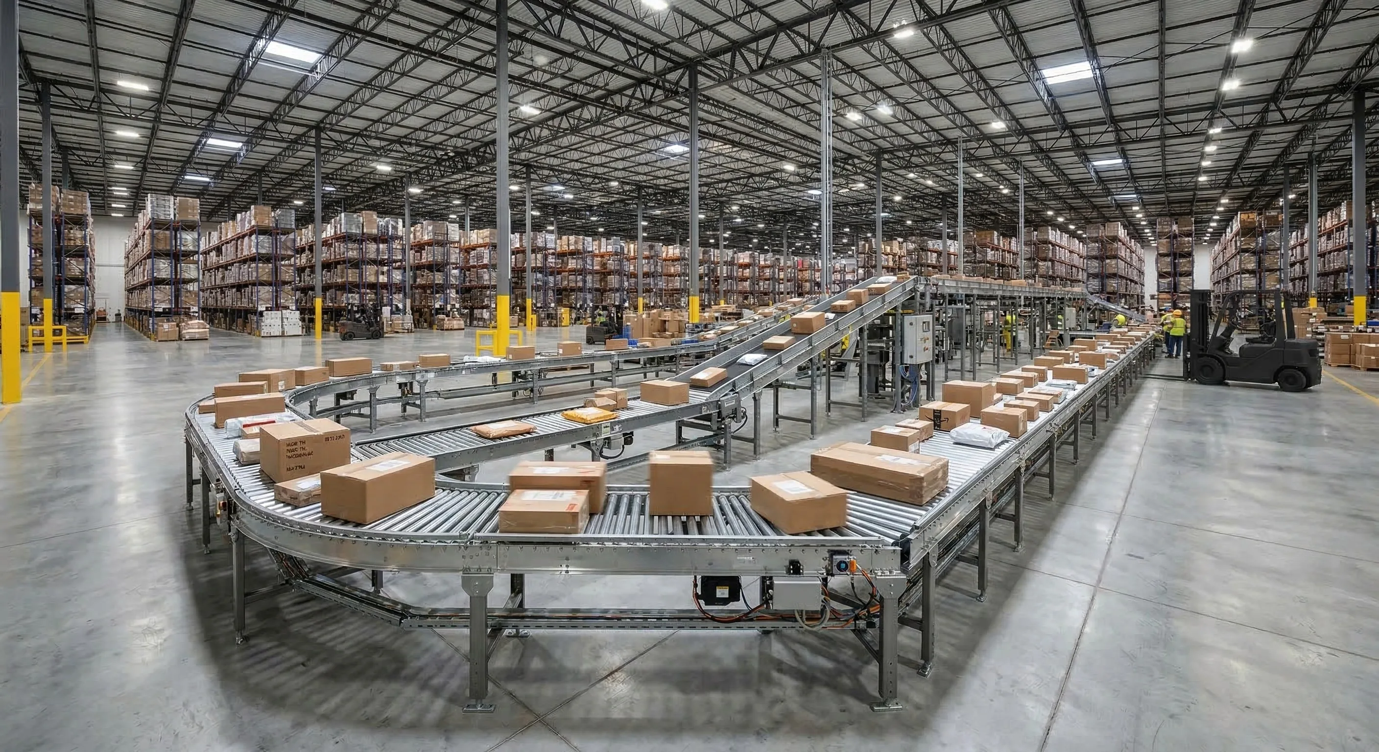 Conveyor system installation in a Washington DC area warehouse