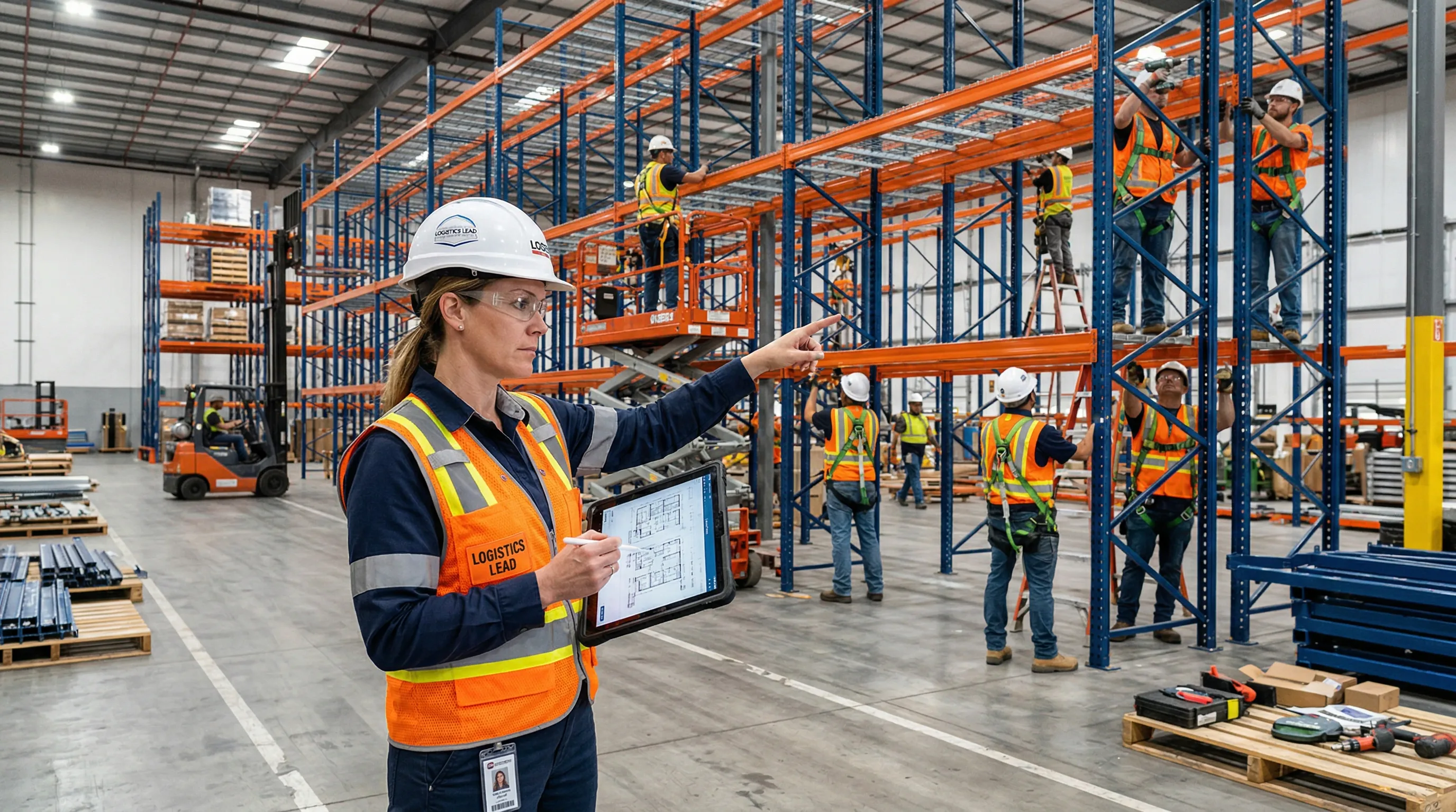 Project and installation management services for warehouse racking in Washington DC