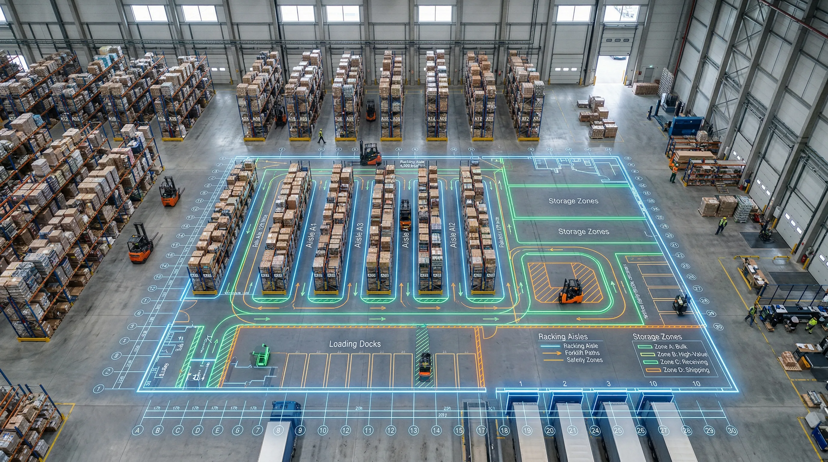 Warehouse design and space planning services for Washington DC facilities